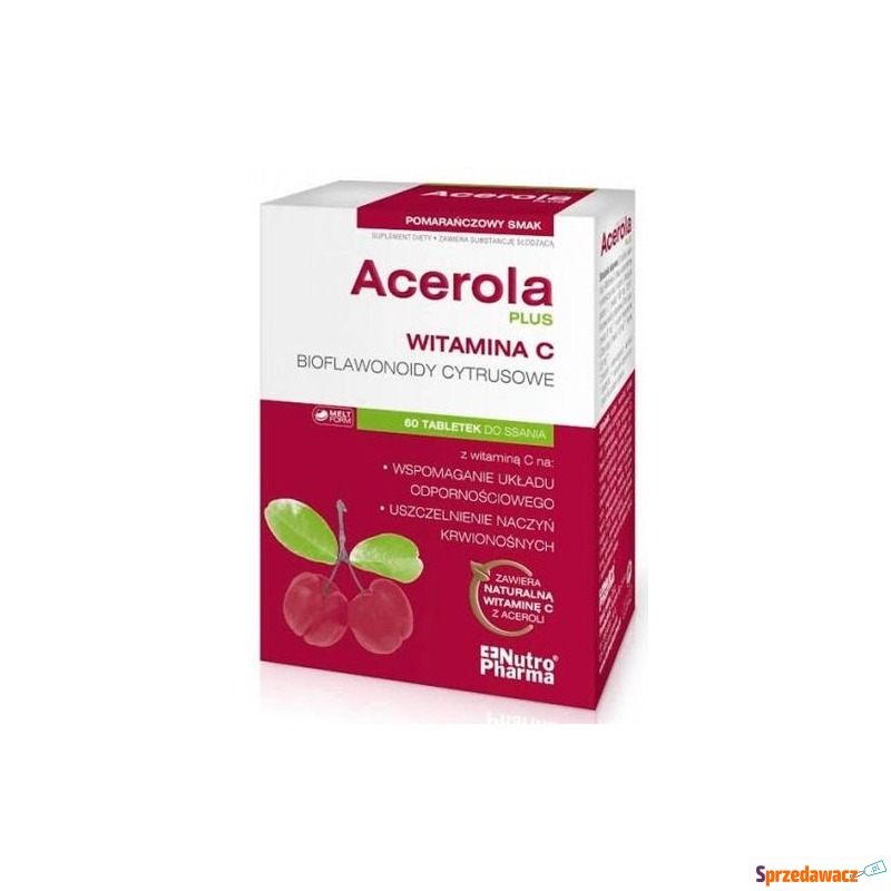 Acerola plus x 60 tabletek do ssania - Witaminy i suplementy - Lędziny