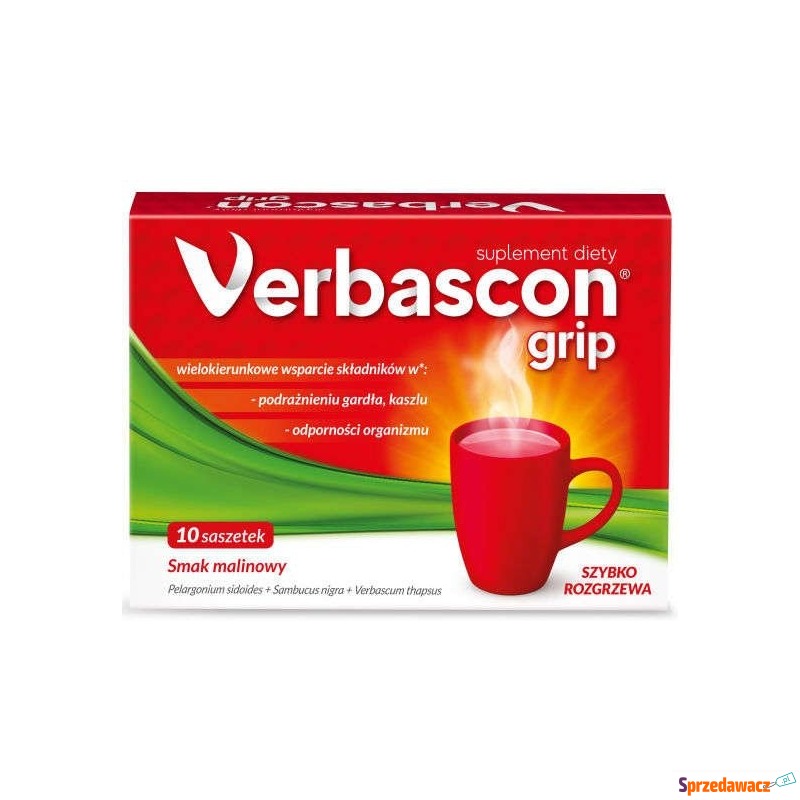 Verbascon grip x 10 saszetek - Leki bez recepty - Zieleniewo