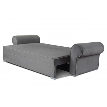 elegancka sofa rosie z funkcją spania i pojemnikiem na pościel / szerokość 250 cm