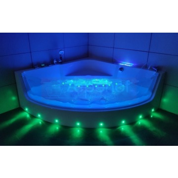 Wanna z hydromasażem C-3131 LED ZEWNĘTRZNY narożna 150cmx150cmx59cm chromoterapia