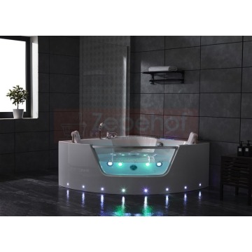 Wanna z hydromasażem LS-3320 narożna 140cmx140cmx59cm chromoterapia z podgrzewaczem