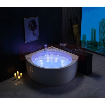 Wanna z hydromasażem EB-8005 narożna 150cmx150cmx64cm Wodospad z podgrzewaczem