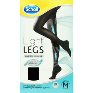 Scholl light legs rajstopy uciskowe 60den rozmiar m czarne x 1 sztuka