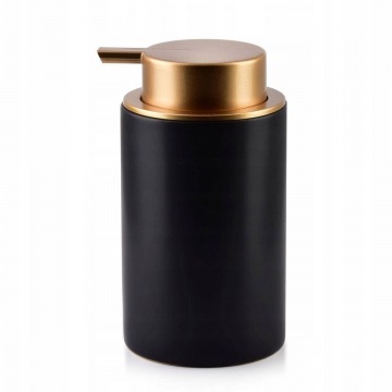 Dozownik do mydła płyn ceramika gold black 320 ml