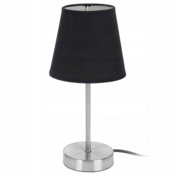 Lampka lampa nocna stołowa biurkowa czarna 29,5cm