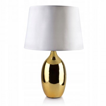 Lampka lampa nocna biurkowa stołowa złota 51 cm