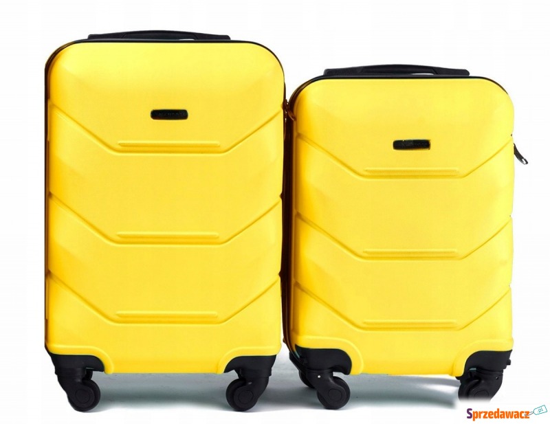 Komplet walizek walizki podróżnych bagaż twarde... - Walizki - Wodzisław Śląski