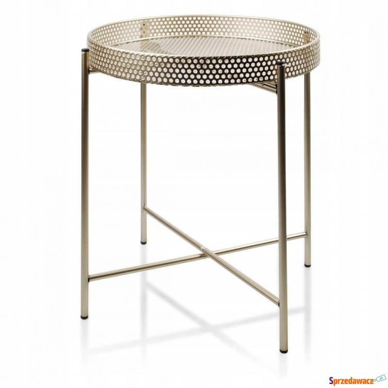 Stolik stół kawowy ażurowy metal 47 cm - Stoły, stoliki, ławy - Żory