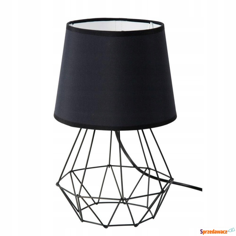 Lampka lampa nocna stołowa druciana czarna - Lampy stołowe - Kędzierzyn-Koźle