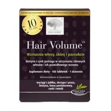 Hair volume x 105 tabletek (90+15 gratis)