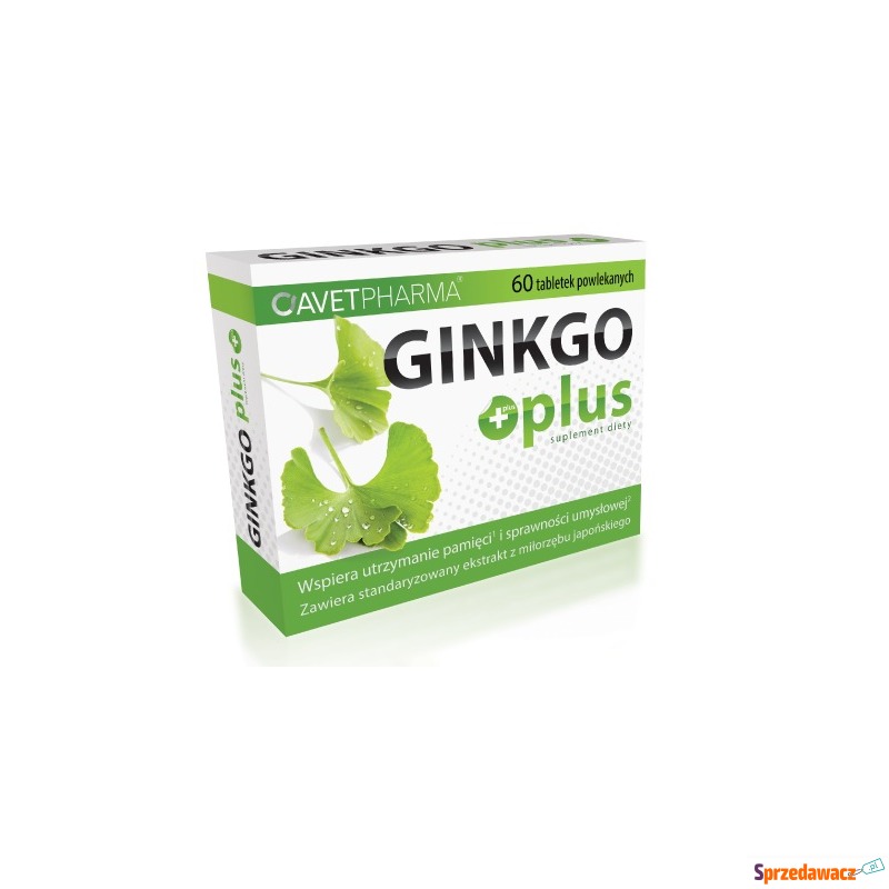 Ginkgo plus x 60 tabletek - Witaminy i suplementy - Jaworzno