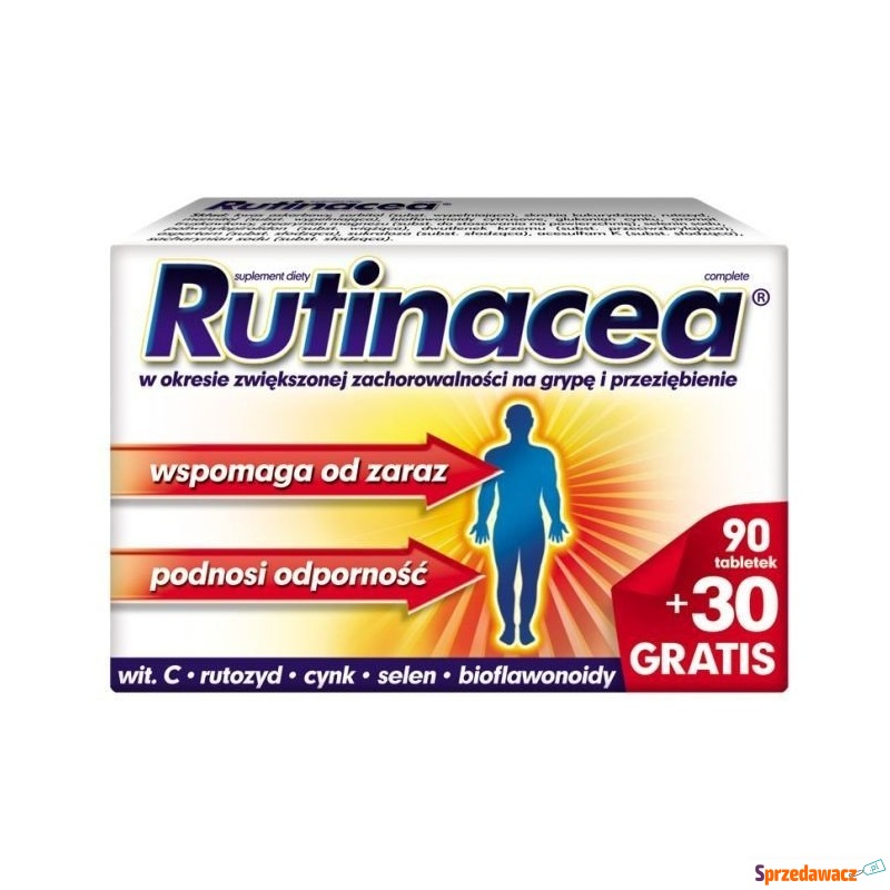 Rutinacea complete x 90 tabl. + 30 tabl. gratis - Witaminy i suplementy - Sosnowiec