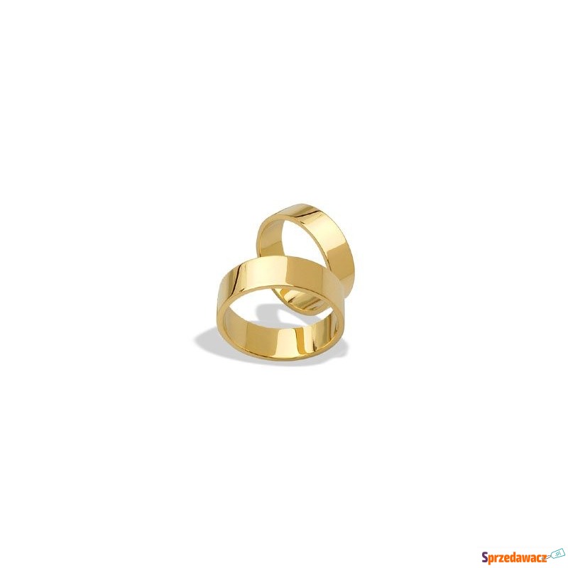 Obrączka z żółtego złota ŁK-04-k - Obrączki - Pińczów