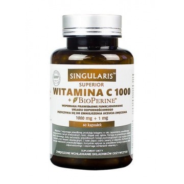 Singularis witamina c 1000mg + bioperine x 60 kapsułek
