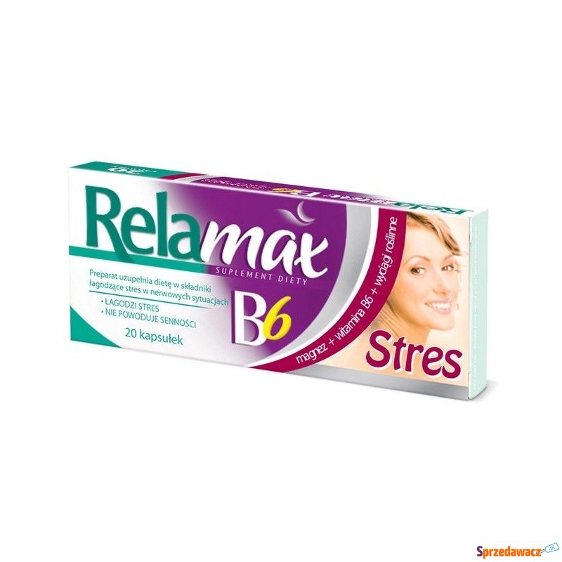 Relamax b6 stres x 20 kapsułek - Witaminy i suplementy - Chruszczobród