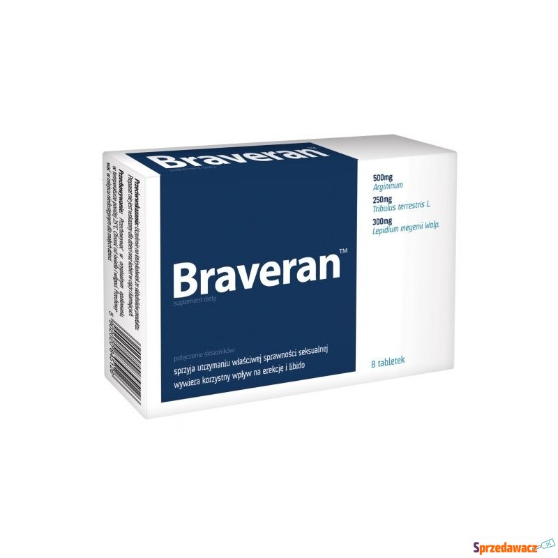 Braveran x 8 tabletek - Sprzęt medyczny - Chrzanów