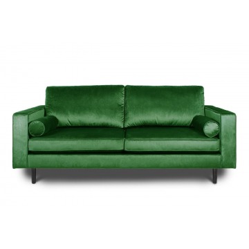  nowoczesna sofa fresh na wysokich nogach z poduszkami wałkami / szerokość 200 cm