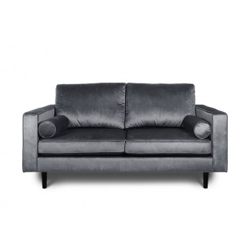  nowoczesna sofa fresh na wysokich nogach z poduszkami wałkami / szerokość 180 cm