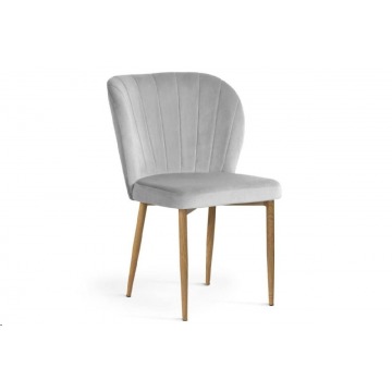 eleganckie tapicerowane krzesło massimo z przeszyciami na oparciu