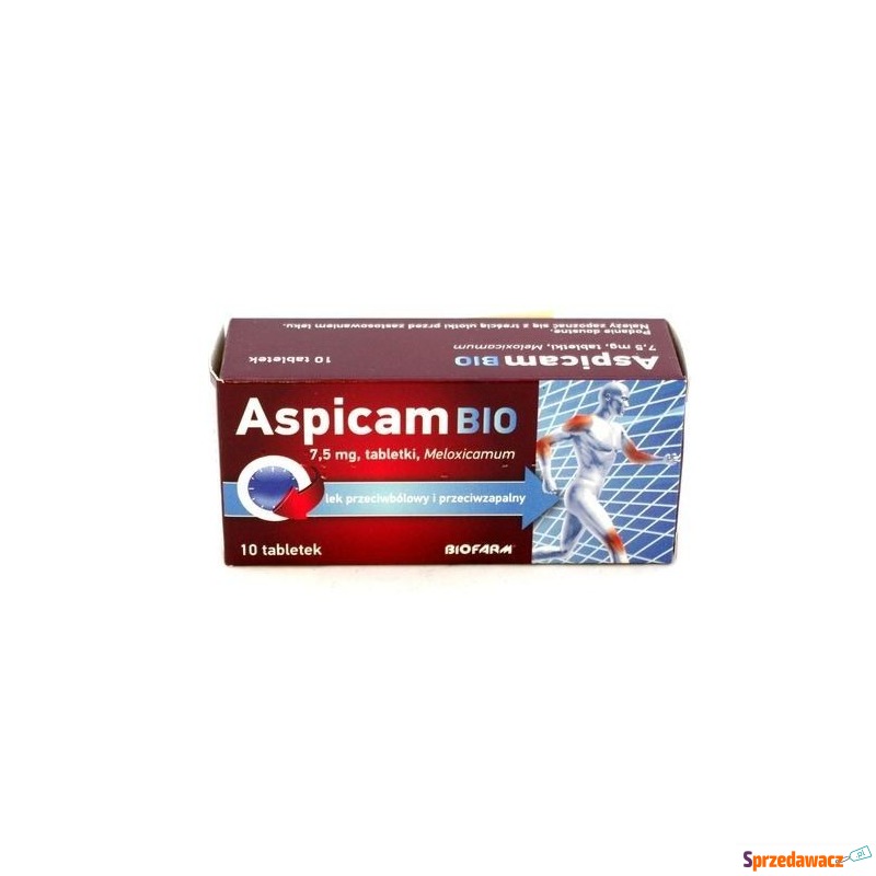 Aspicam bio 7,5mg x 10 tabletek - Witaminy i suplementy - Malbork