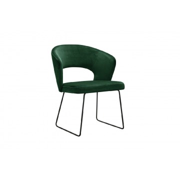 nowoczesne krzesło tapicerowane klemens u na metalowych nogach