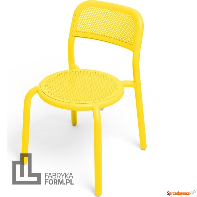 Krzesła ogrodowe Toni żółte 4 szt. - Fotele, sofy ogrodowe - Grudziądz