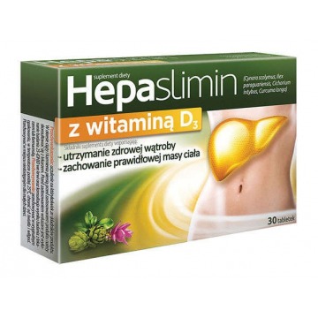 Hepaslimin z witaminą d3 x 30 tabletek