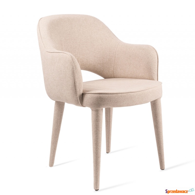 Krzesło z podłokietnikami Cosy Ecru tapicerowane - Krzesła kuchenne - Zabrze