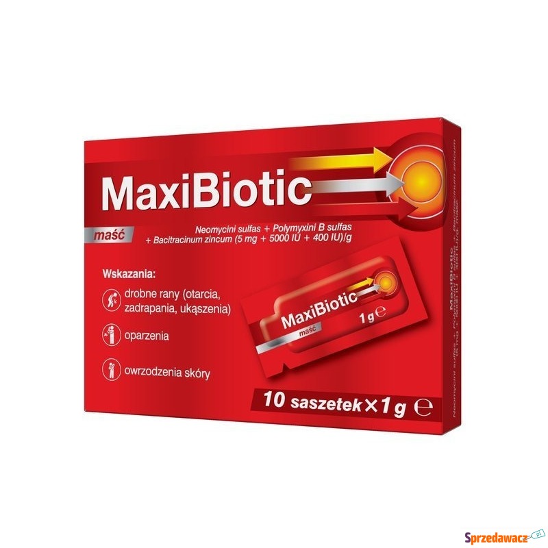 Maxibiotic maść 1g x 10 saszetek - Pozostałe artykuły - Piła