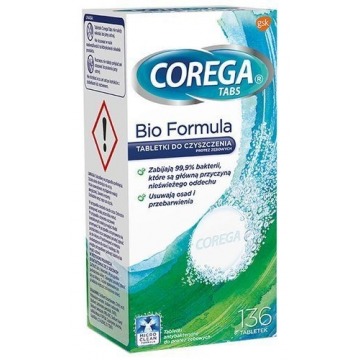 Corega tabs bio formula x 136 tabletek