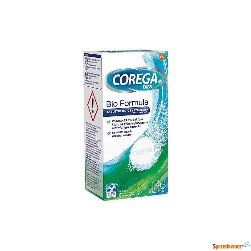 Corega tabs bio formula x 136 tabletek - Higiena jamy ustnej - Piaseczno