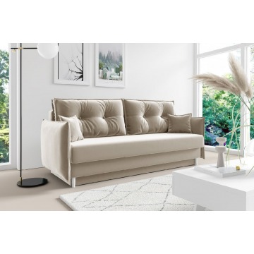 elegancka sofa bradley z funkcją spania i pojemnikiem na pościel