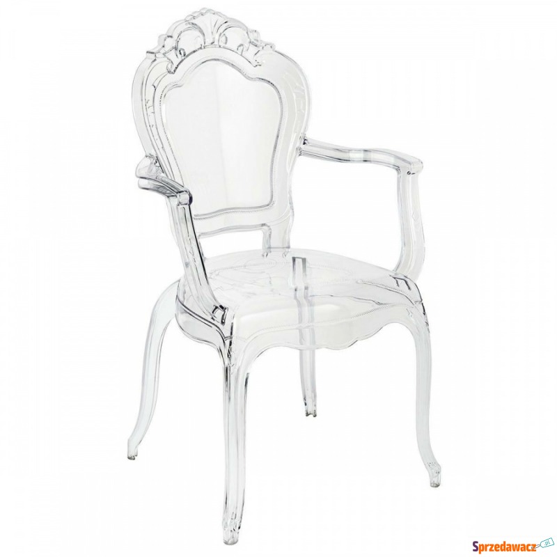 Krzesło KING ARM transparentne - poliwęglan - Krzesła do salonu i jadalni - Gierałcice