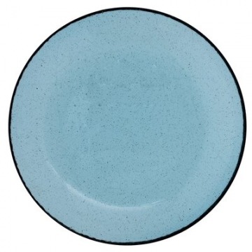 Talerz śniadaniowy talerzyk DUKA NORD 22 cm niebieski szklany