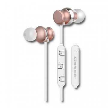 Słuchawki bezprzewodowe Qoltec 50823 (dokanałowe; Bluetooth; TAK; kolor szampański