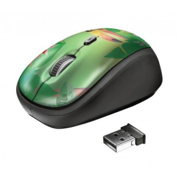 Mysz Trust Yvi Wireless Toucan 23389 (optyczna; 1600 DPI; kolor zielony)