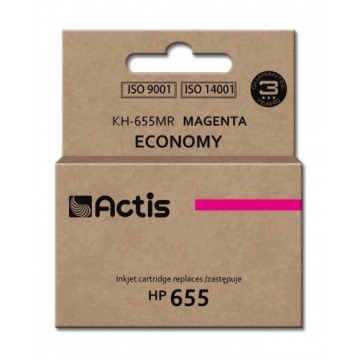 Tusz ACTIS KH-655MR (zamiennik HP 655 CZ111AE; Standard; 12 ml; czerwony)