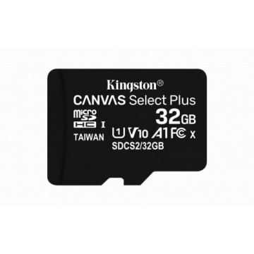 Karta pamięci z adapterem Kingston Canvas Select Plus SDCS2/32GB (32GB; Class 10, Class U1, V10; + a