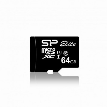 Karta pamięci Silicon Power microSDXC Elite 64GB CL10 UHS-1 (U1) + ADAPTER microSD-SD (SP064GBSTXBU1