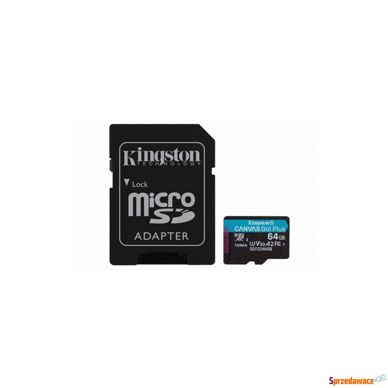 microSDXC Canvas Go Plus 64GB + adapter - Karty pamięci, czytniki,... - Rzeszów
