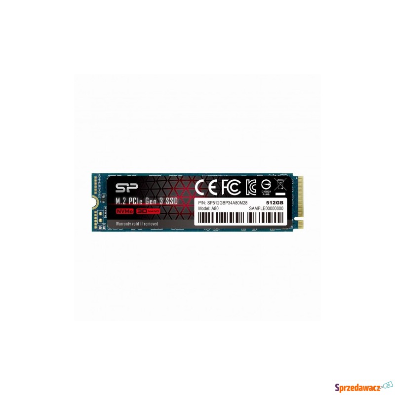 Dysk SSD Silicon Power A80 512GB M.2 PCIe NVMe... - Dyski twarde - Przasnysz