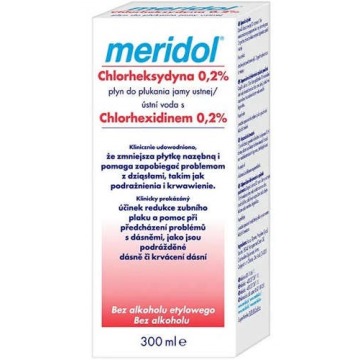 Meridol chlorheksydyna 0,2% płyn do płukania jamy ustnej 300ml