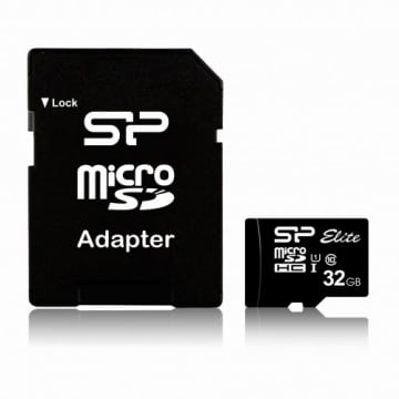 Karta pamięci Silicon Power microSDHC Elite 32GB CL10 UHS-1 (U1) + ADAPTER microSD-SD (SP032GBSTHBU1