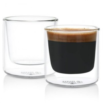 Szklanki do espresso termiczne DUKA ELIN 2 sztuki 80 ml szklane