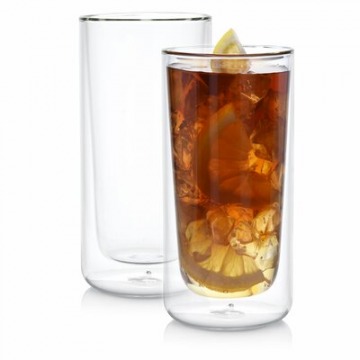Szklanki do drinków napojów termiczne DUKA ELIN 2 sztuki 470 ml szklane