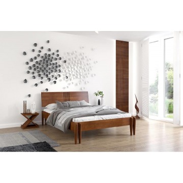 łóżko drewniane bukowe visby poznań / 120x200 cm, kolor biały