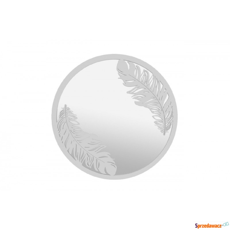 srebrne ażurowe lustro piume 80 cm - Lustra - Skierniewice