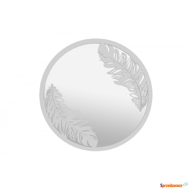 srebrne ażurowe lustro piume 90 cm - Lustra - Sochaczew