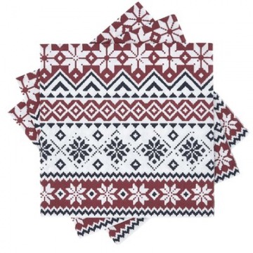 Serwetki papierowe świąteczne sweterek DUKA NORDIC 20 szt. 33x33 cm