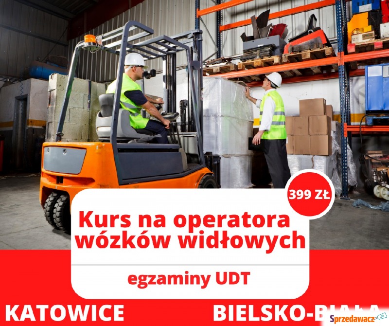 Kurs na wózki widłowe Katowice. Cena promocyjna... - Szkolenia, kursy stacjonarne - Katowice